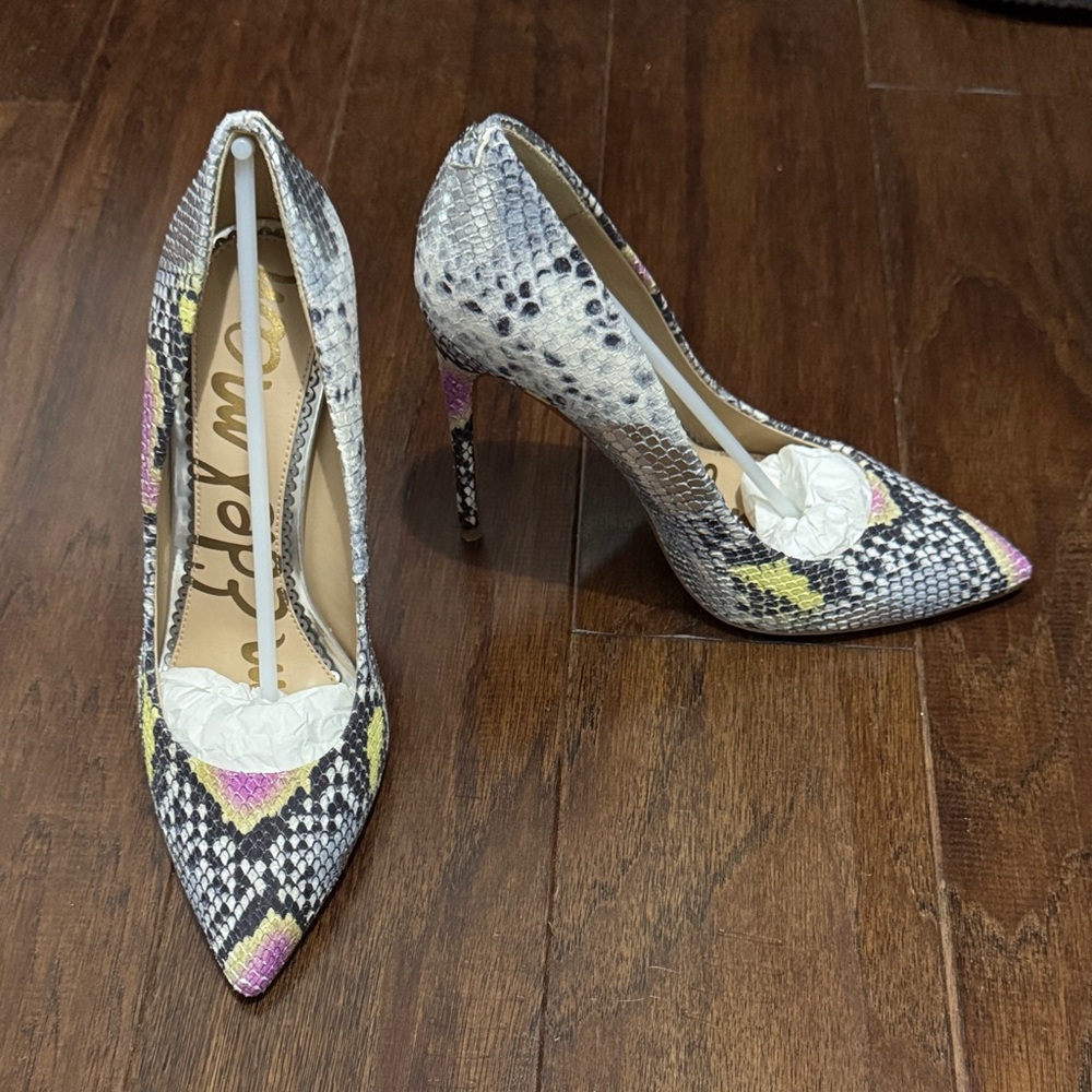 Sam Edelman Danna Snakeskin Patterned Women's Heels